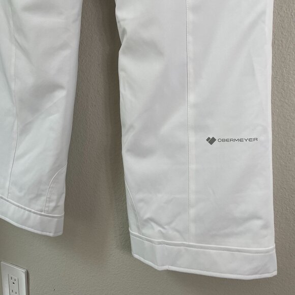 NEW Obermeyer Teen Girls XL Brooke White Snow Pants Ski Snowboard Insulated - Picture 12 of 14